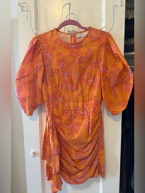 RHODE Pia Dress is Coral Reef Grande
